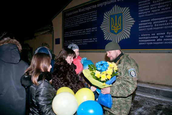 Міліціонери Черкащини повернулись із зони АТО (Фоторепортаж) + (Відео) — фото 4